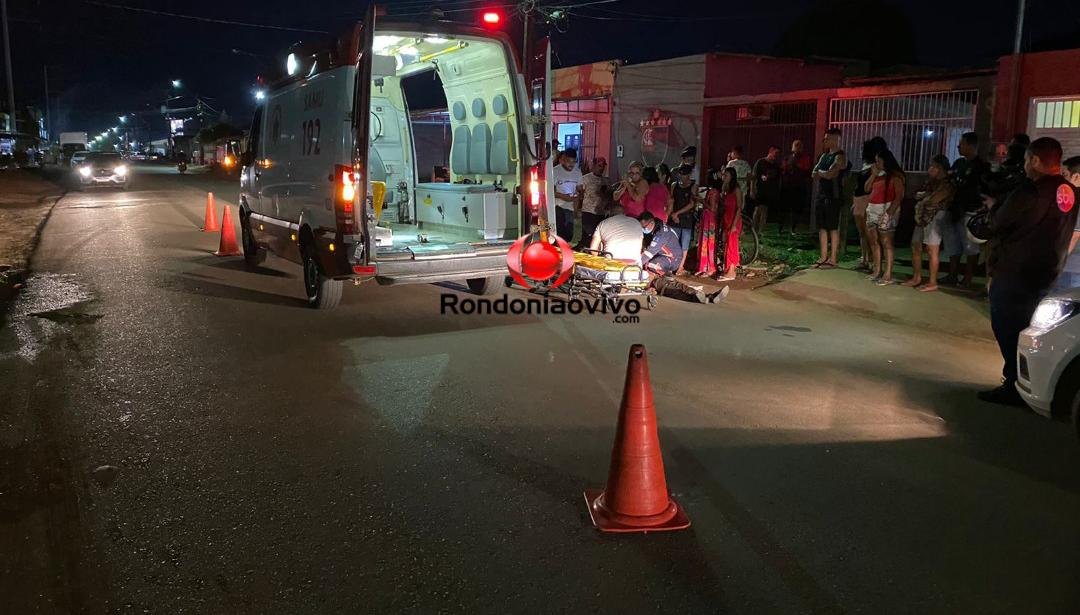 GRAVE: Ciclista de 59 anos é atropelado por motocicleta na zona Leste