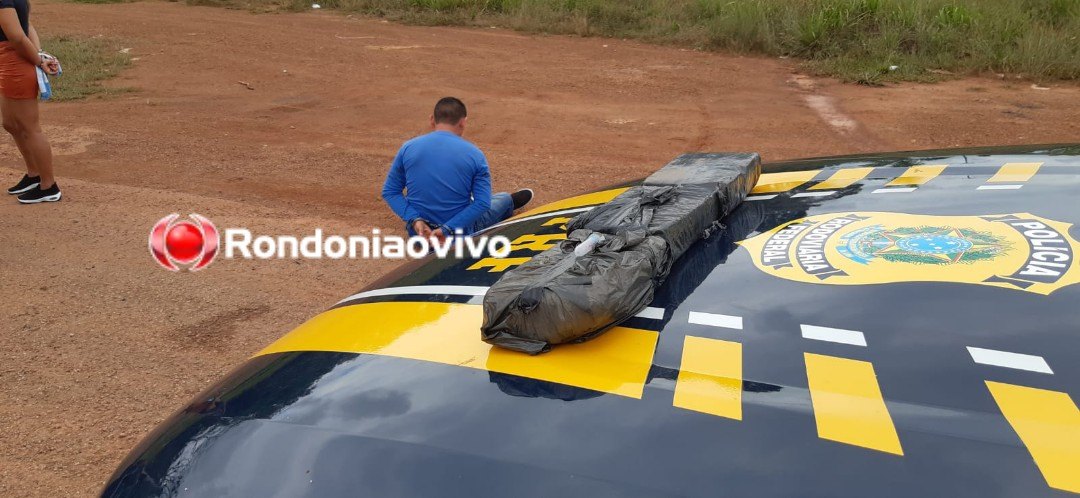 VINDO DE GUAJARÁ: PRF prende casal com três quilos de cocaína na BR-364, em Porto Velho