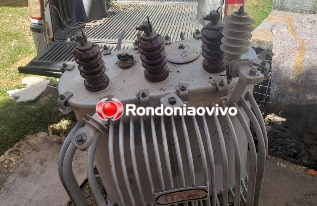 FLAGRANTE: Empresário é preso com transformador de energia furtado em condomínio