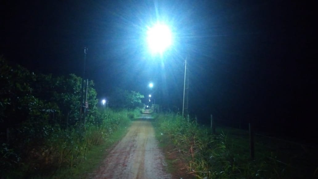 ILUMINAÇÃO: Serviços são realizados na comunidade Prosperidade a pedido de Valtinho Canuto