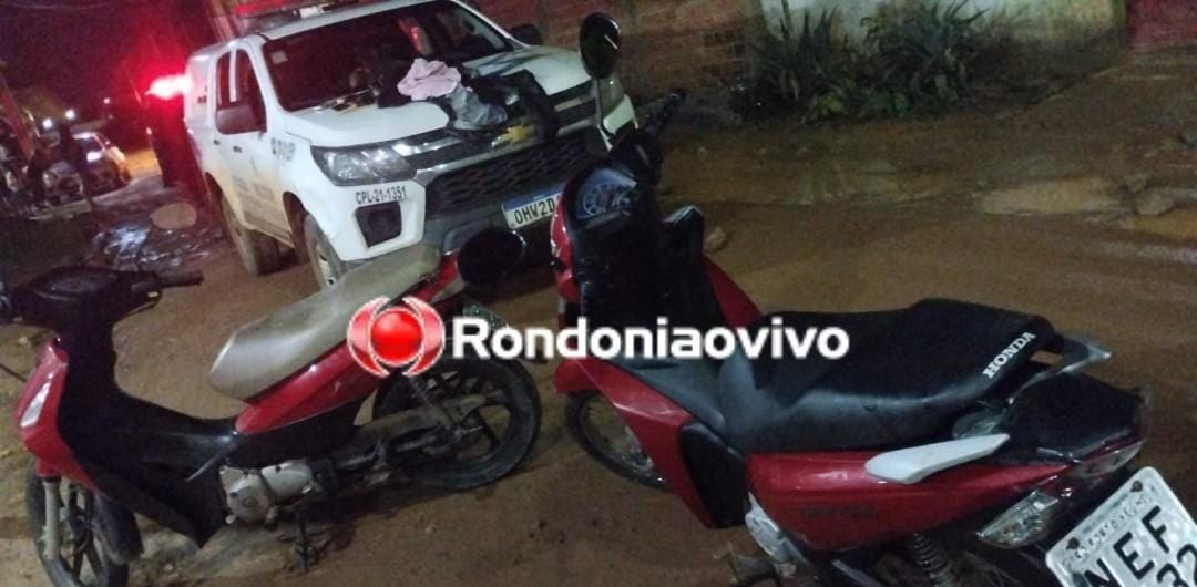 REFORÇO: Operação da PM flagra bando em bar com moto roubada e drogas