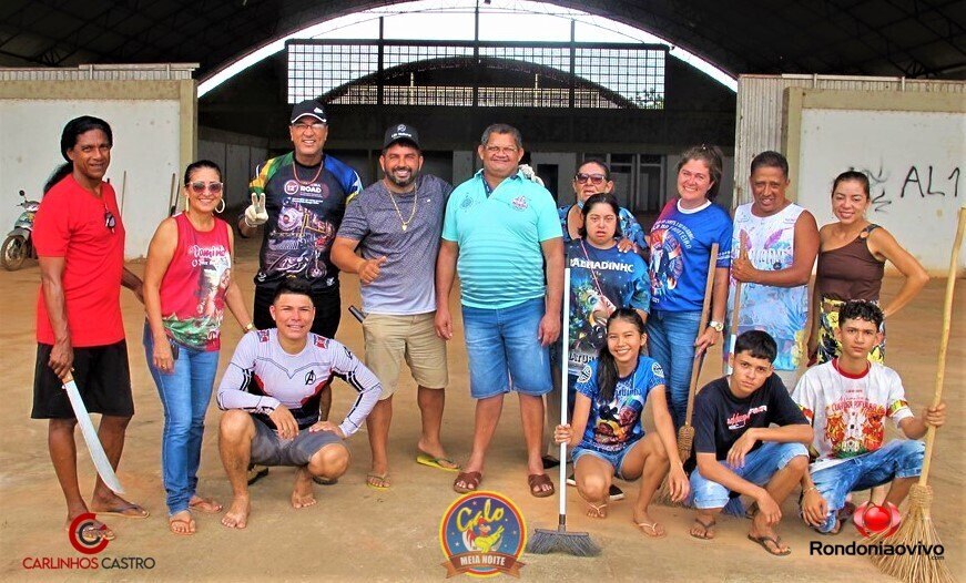 MUTIRÃO CULTURAL DA LIMPEZA - Barracões dos bumbás: Malhadinho e Flor do Campo