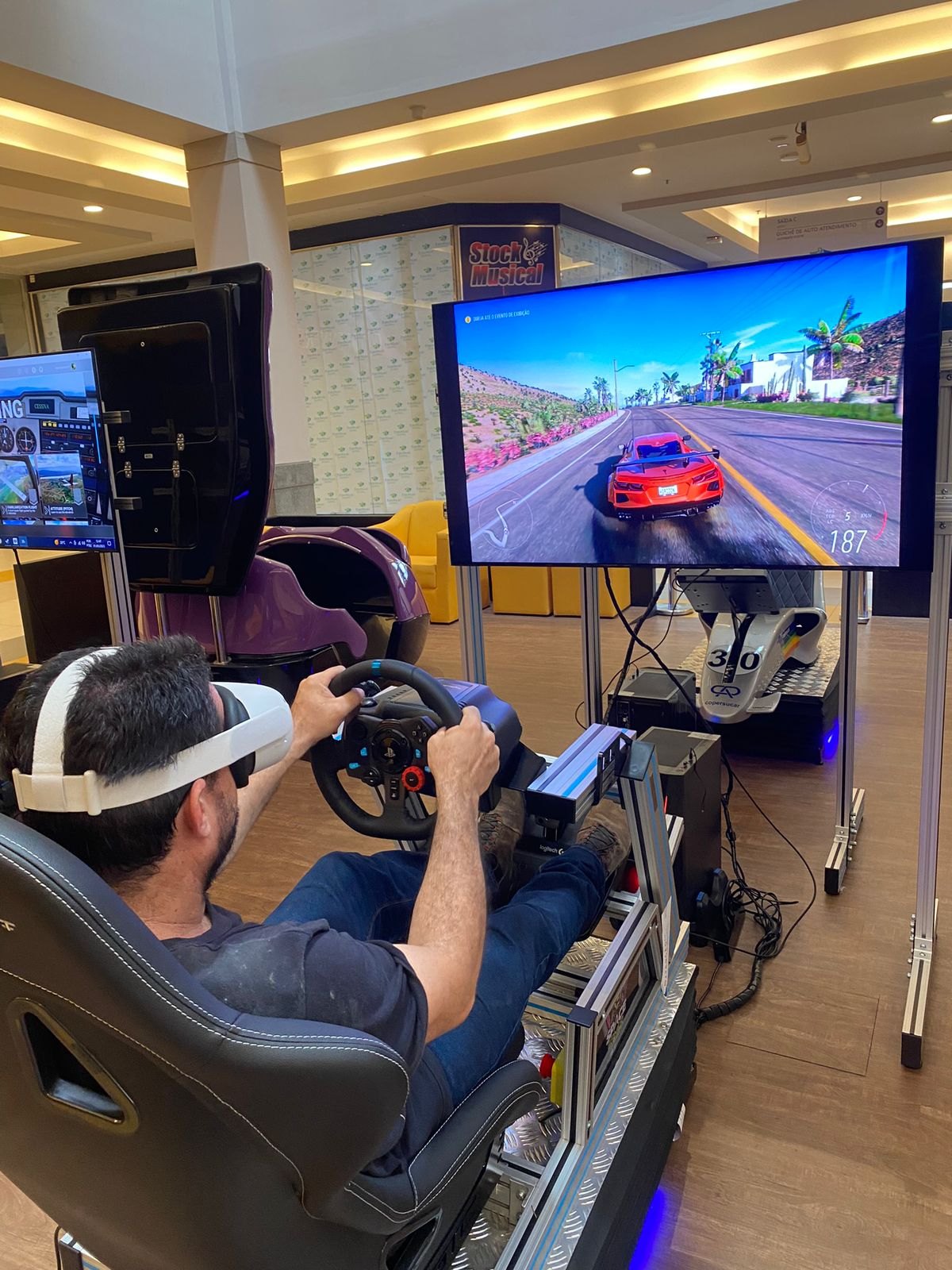 SIMULADORES: Imersão e realidade virtual na Space Gamer no PVH Shopping