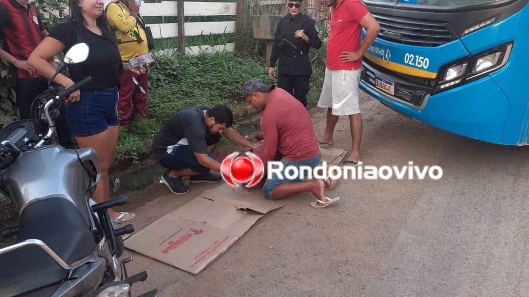 ZONA SUL: Idoso fica em estado grave ao ser atropelado por ônibus 
