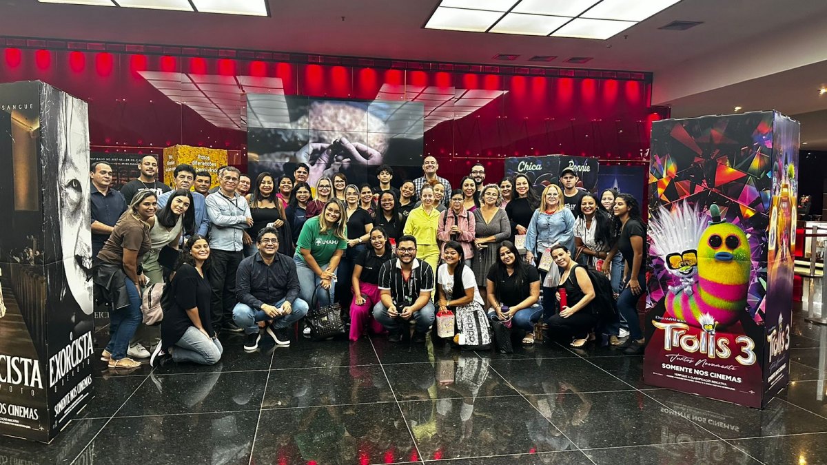 SEMANA UBIQUA: Alunos da UNAMA assistem sessão de cinema com o intuito de fazer estudo de caso 