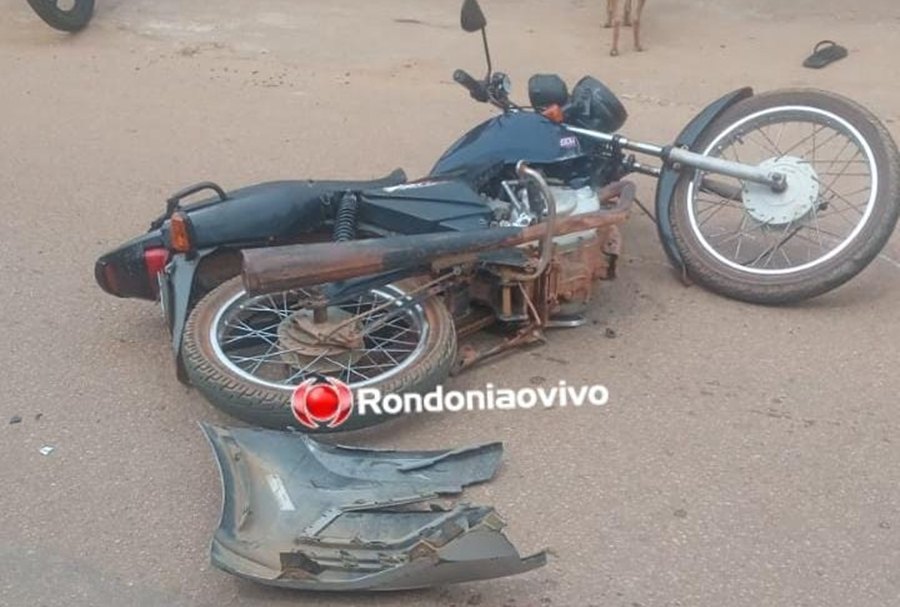 DIA DE AZAR: Funcionário pega moto escondida do patrão e se envolve em grave acidente
