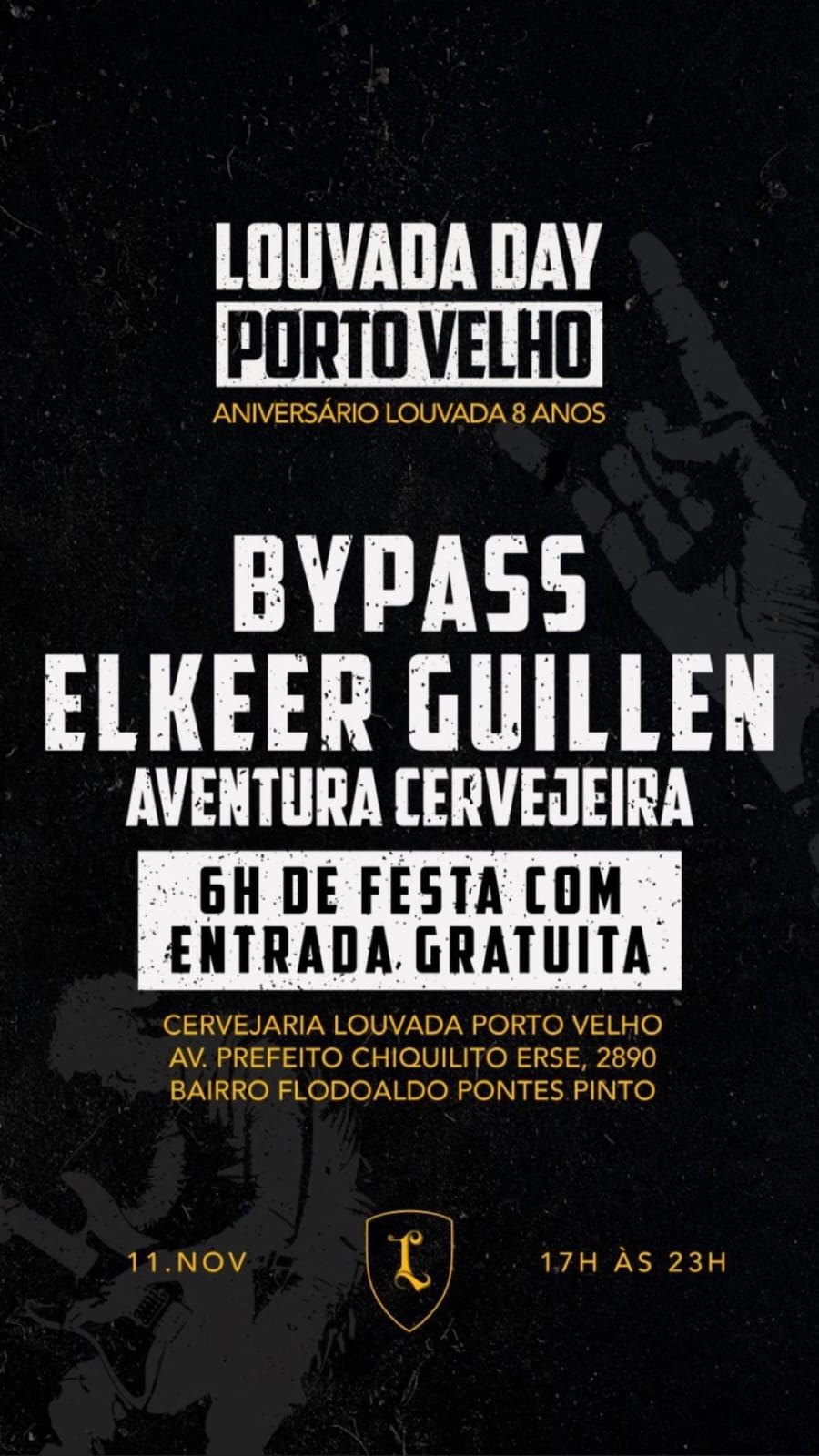 LOUVADA DAY: Cervejaria Louvada comemora 8 anos com 6h de festa; entrada é gratuita