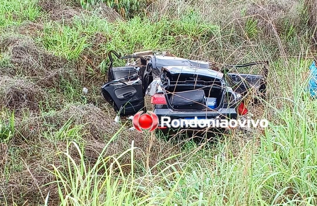NA BR-364: Psicólogo morre após carro sair da pista e derrubar poste 