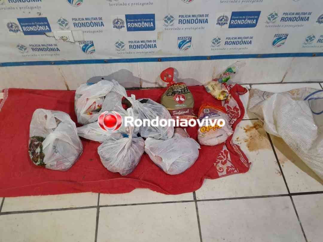 'SOSSEGADO': Ladrão é preso dormindo na beira da BR após furtar Chester e outras carnes