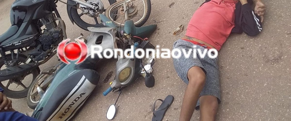 ORGULHO DO MADEIRA: Grave colisão entre motocicletas deixa adolescente com ferimentos