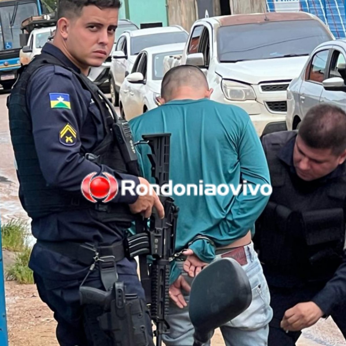 VÍDEO: Intenso cerco da PM prende criminoso envolvido em roubo a residência
