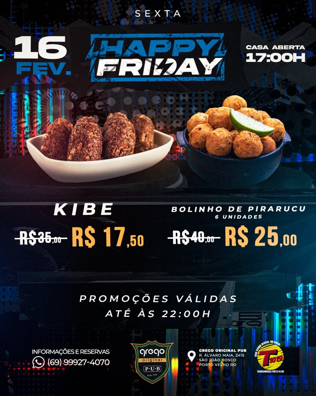 PUB: Confira a agenda semanal do Grego Original