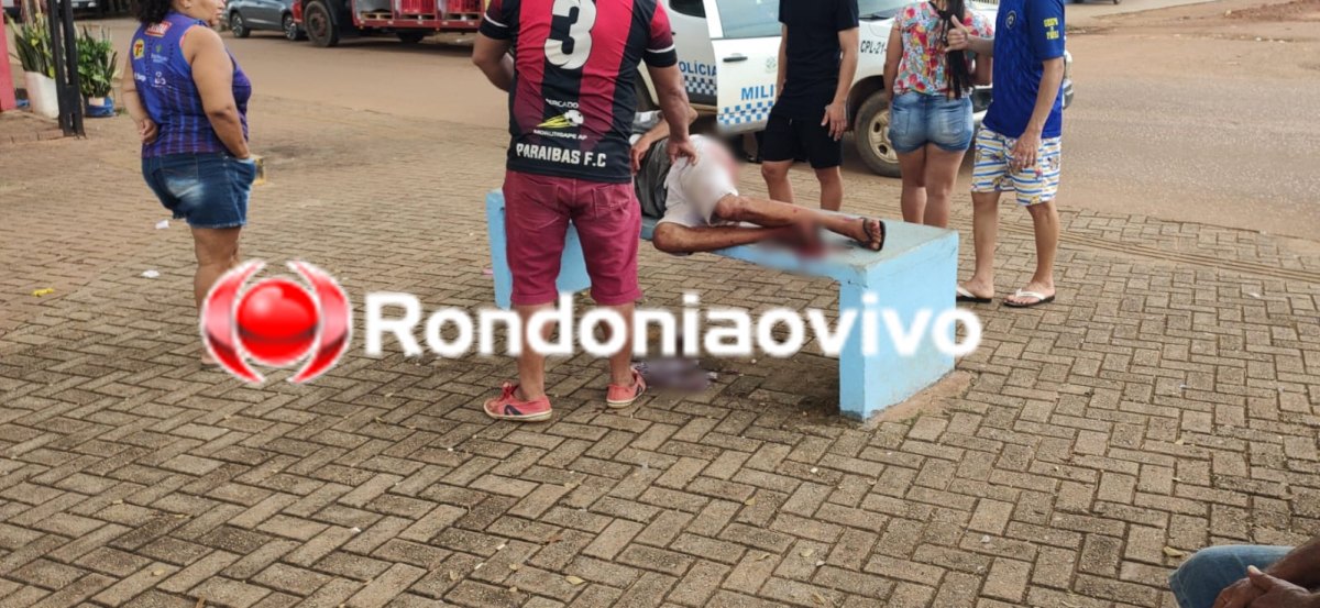 GRAVE: Homem é atacado com gargalo de garrafa em praça