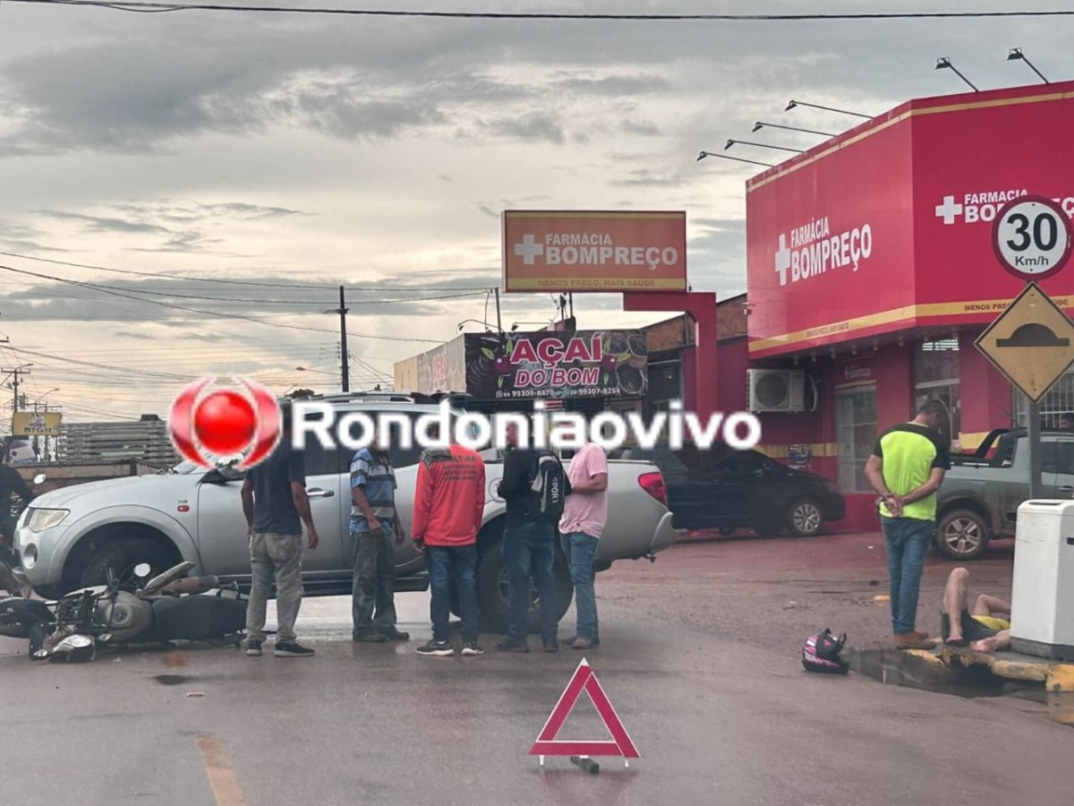 NA PAU FERRO: Motorista de L200 tenta fazer retorno e causa grave acidente com motociclista