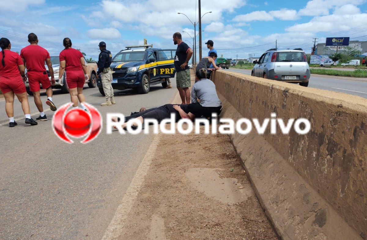 VÍDEO: Mulher e adolescente ficam com várias lesões após acidente na BR-364