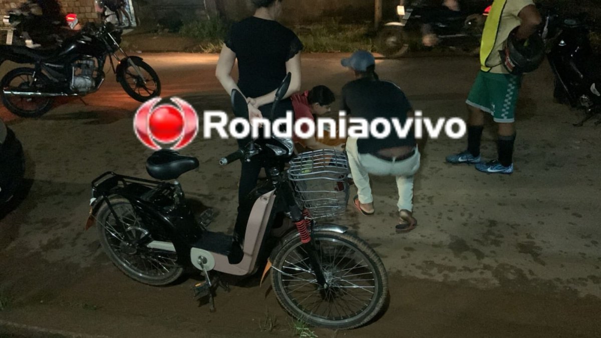 NÃO VIU: Idoso em bicicleta elétrica sofre grave lesão na cabeça ao bater em carro parado