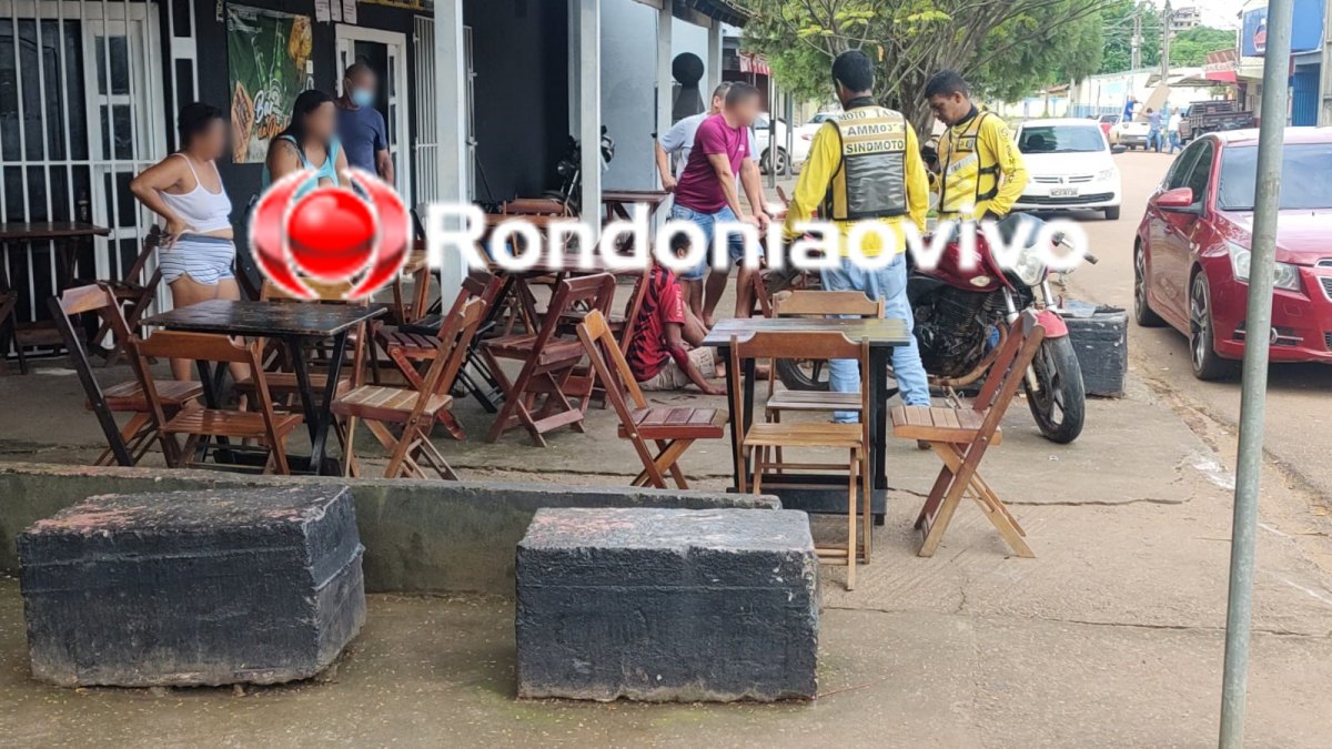 VÍDEO: Mototaxista sofre fratura exposta em grave acidente na Alexandre Guimarães