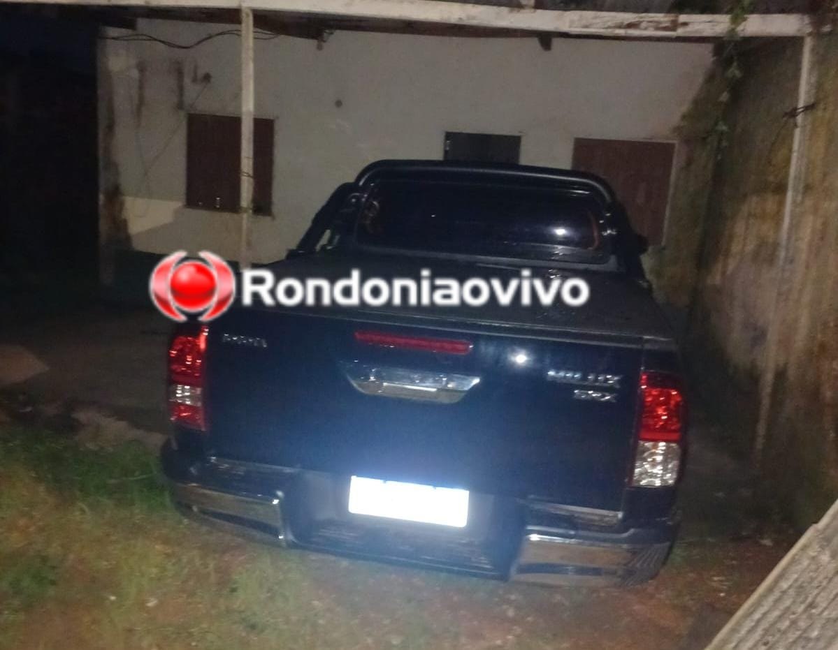 ENCONTRADA: Delegacia de Furtos e Roubos recupera Hilux roubada de loja na 7 de Setembro