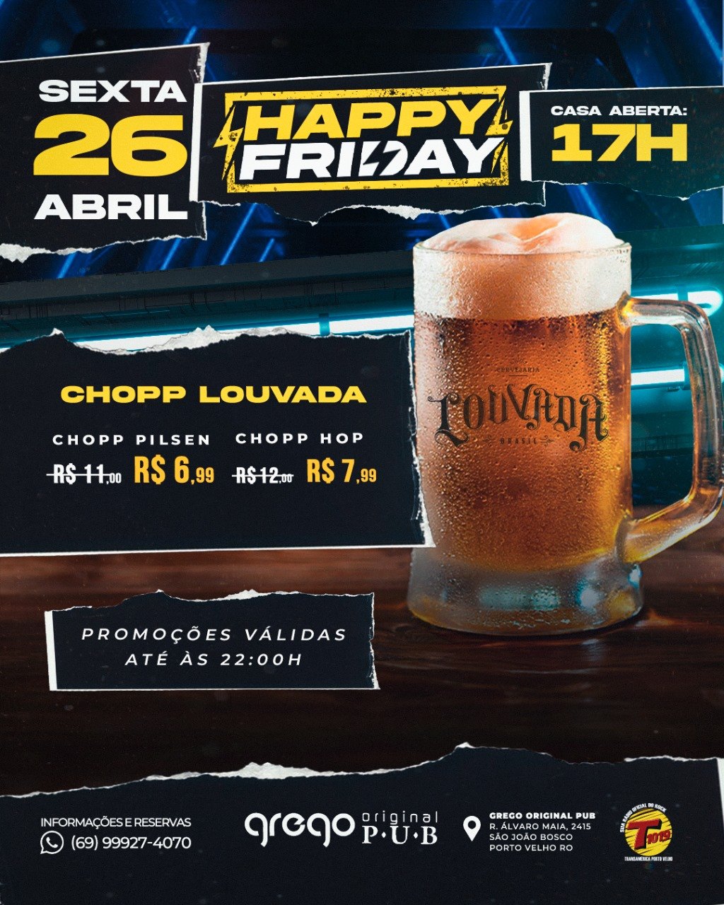 PUB: Confira a agenda semanal do Grego Original