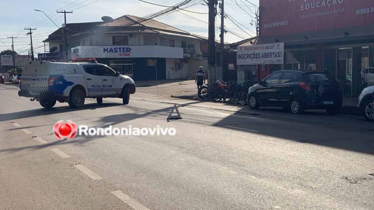 PRÓXIMO A UPA: Mulher sofre acidente após motorista de carro fazer conversão