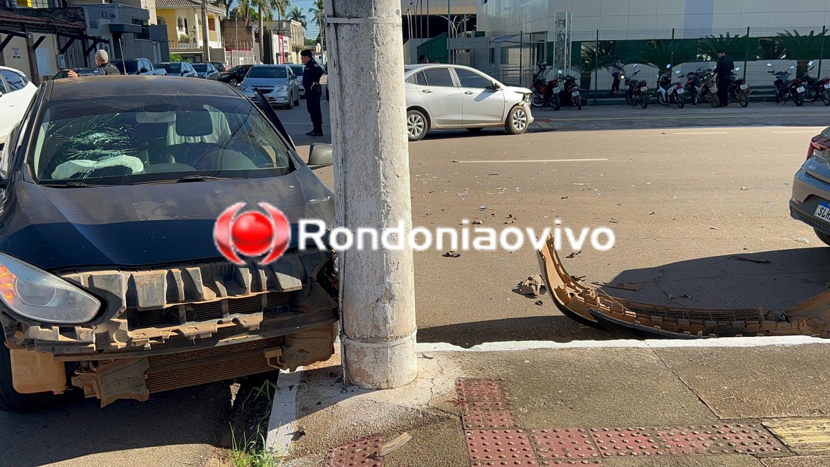 VÍDEO: Veículo do IFRO se envolve em grave acidente após motorista de Onix avançar