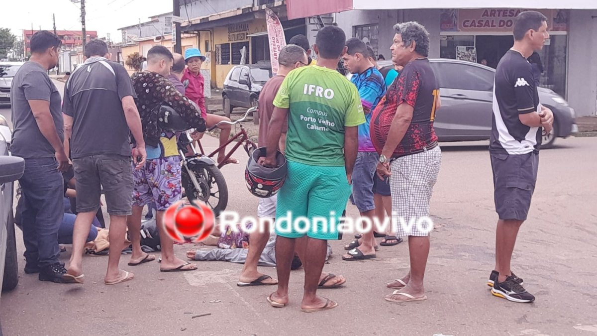 FRATURA EXPOSTA: Criança e motociclista são arrastados por carro na zona Sul