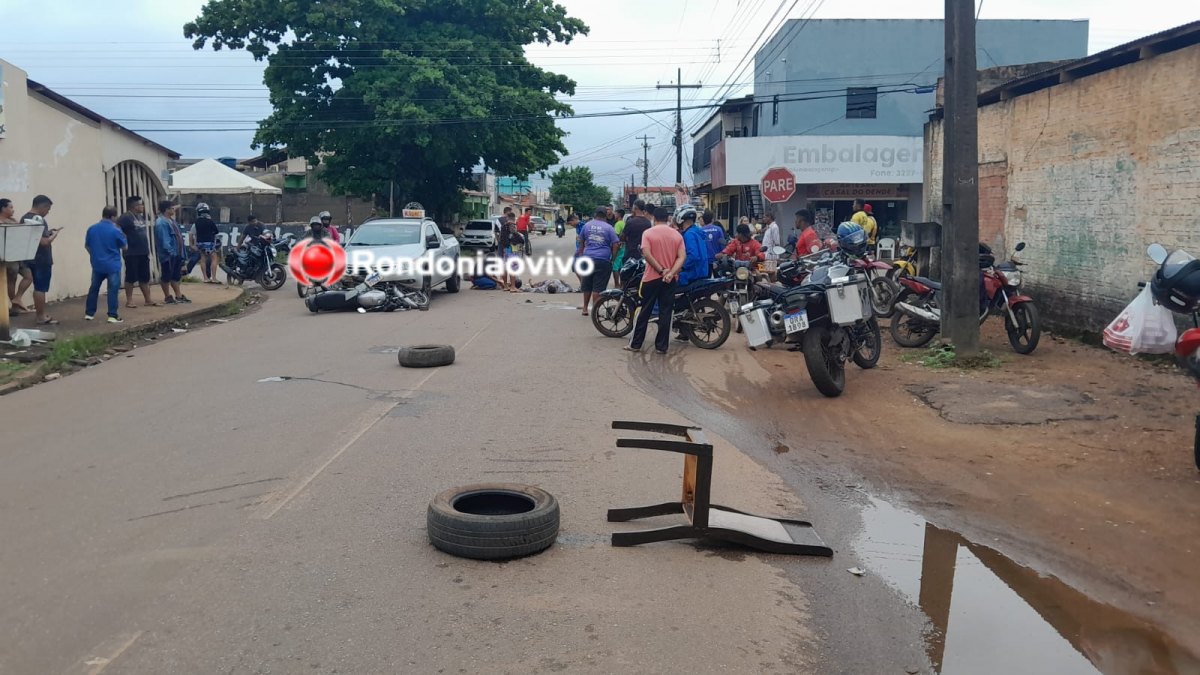 FRATURA EXPOSTA: Criança e motociclista são arrastados por carro na zona Sul