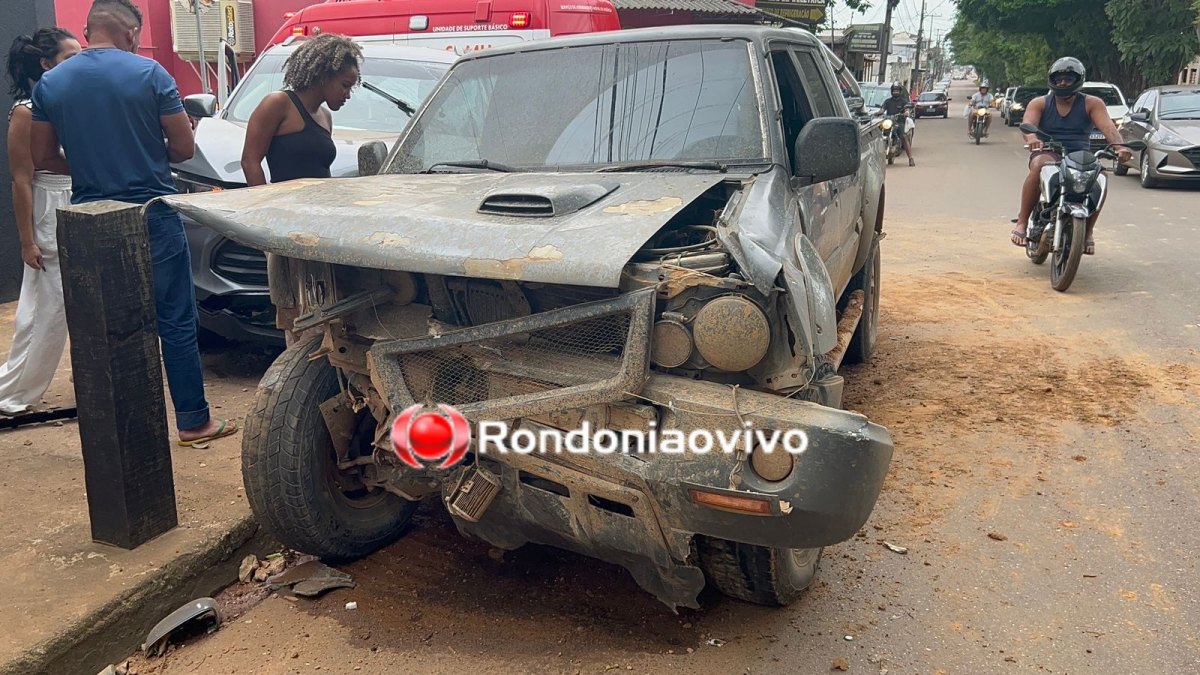 VÍDEO: Caminhonete avança preferencial e provoca grave acidente