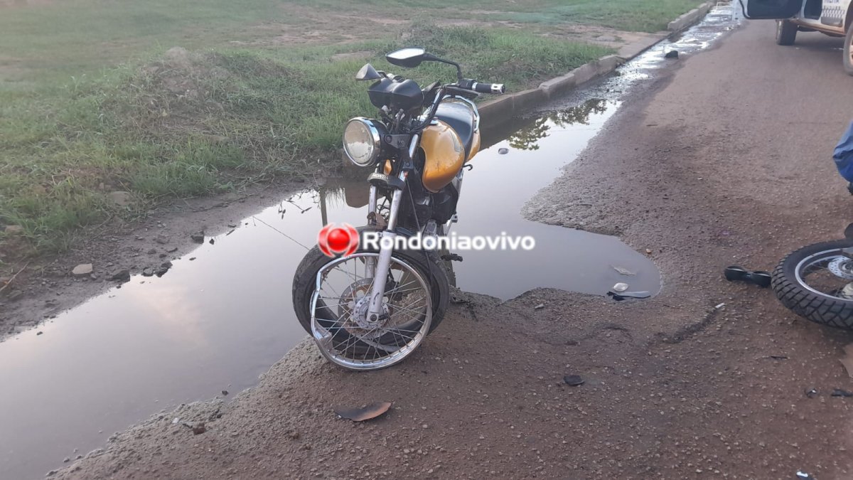 DE FRENTE: Mulher com sinais de embriaguez fica em estado grave em colisão entre motos 