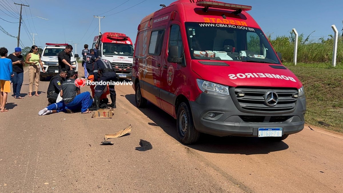 ESTRADA DA PENAL: Motociclista é intubado após grave acidente causado por motorista embriagado 