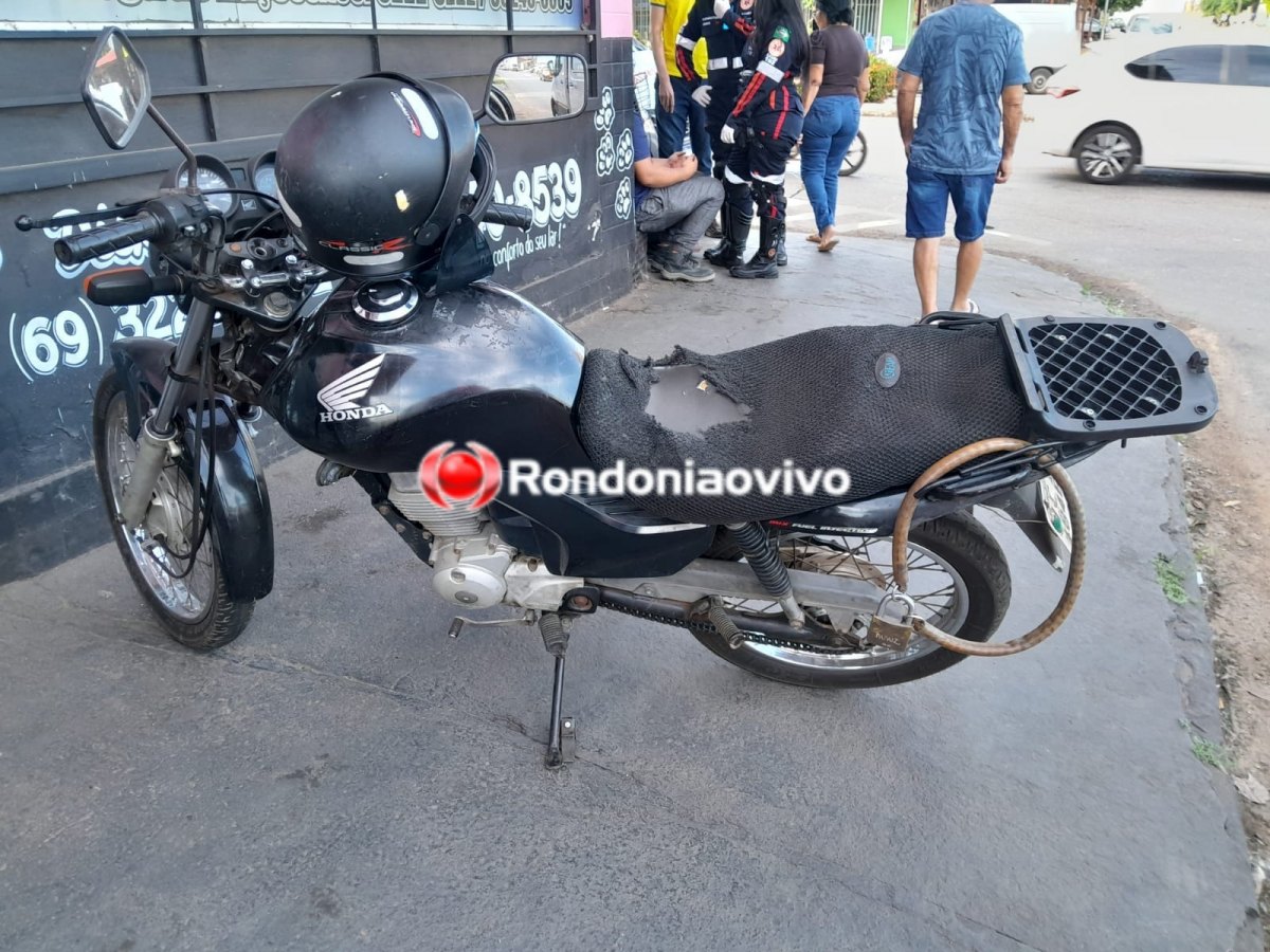 NA CAÚLA: Atropelamento envolvendo moto e bicicleta elétrica deixa duas vítimas