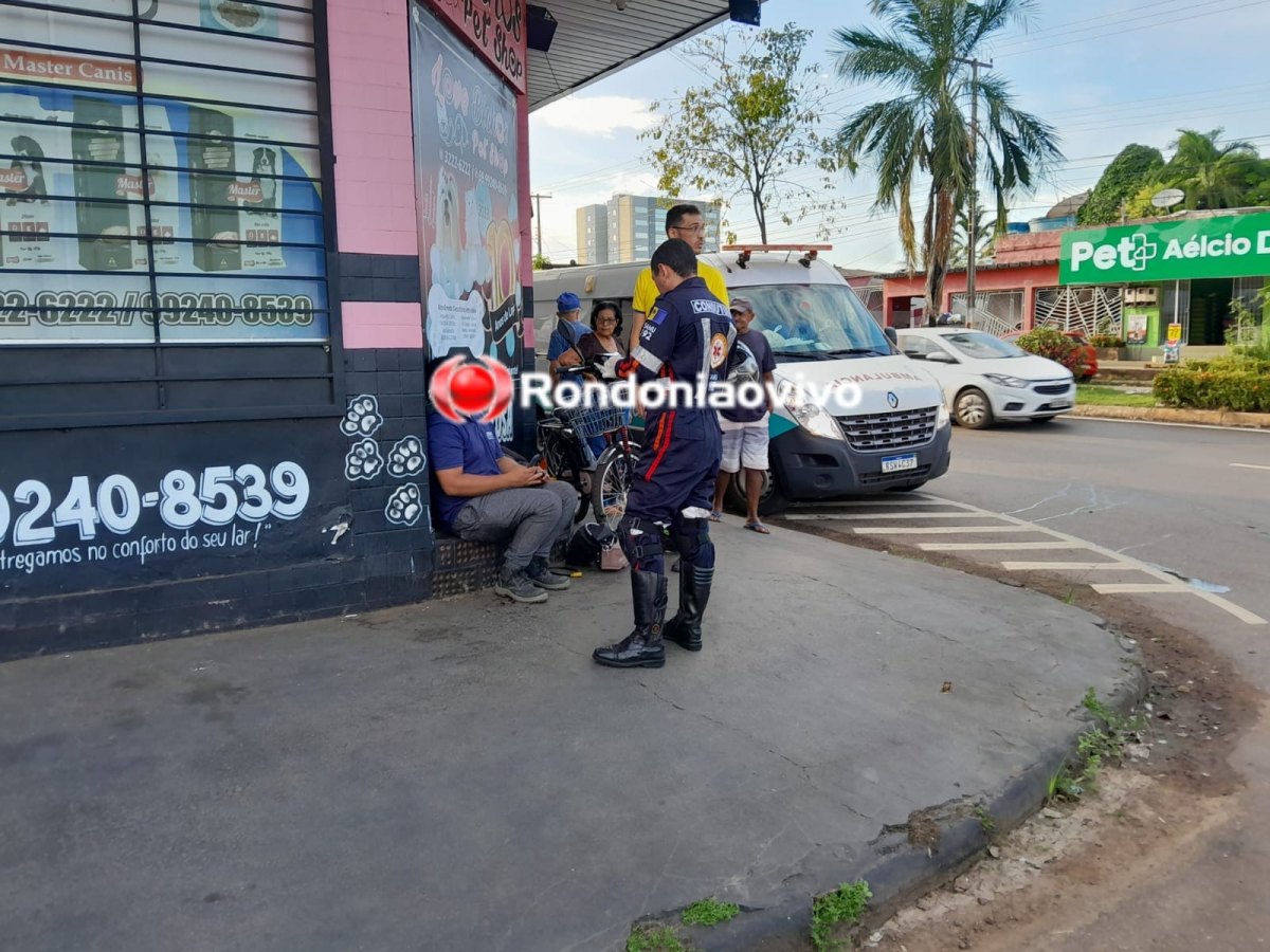 NA CAÚLA: Atropelamento envolvendo moto e bicicleta elétrica deixa duas vítimas