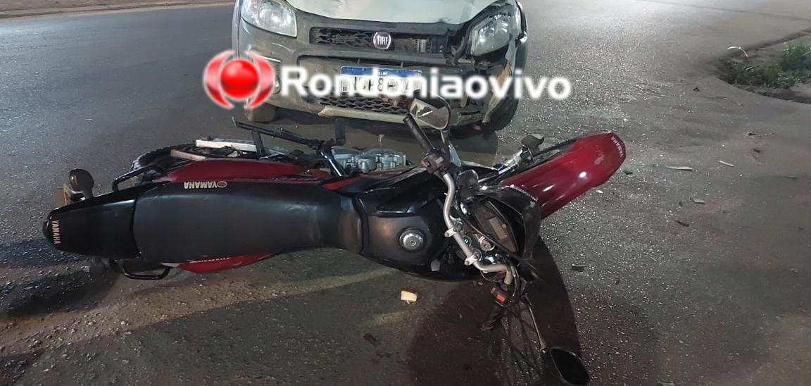 OMISSÃO: Motorista foge após atropelar casal em motocicleta na Pau Ferro 