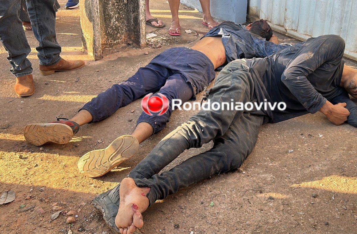 ASSISTA: Assaltantes são atropelados em perseguição e ficam em estado grave 