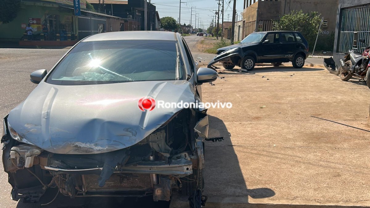 NA ALEXANDRE: Grave batida envolvendo três carros deixa mulher ferida