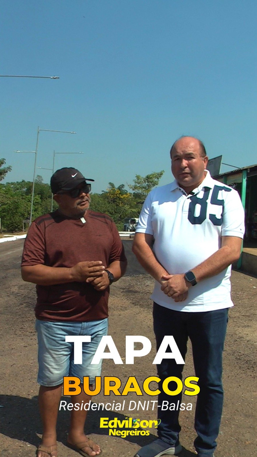 EDWILSON NEGREIROS: Prefeitura atende pedido de vereador com operação tapa-buracos