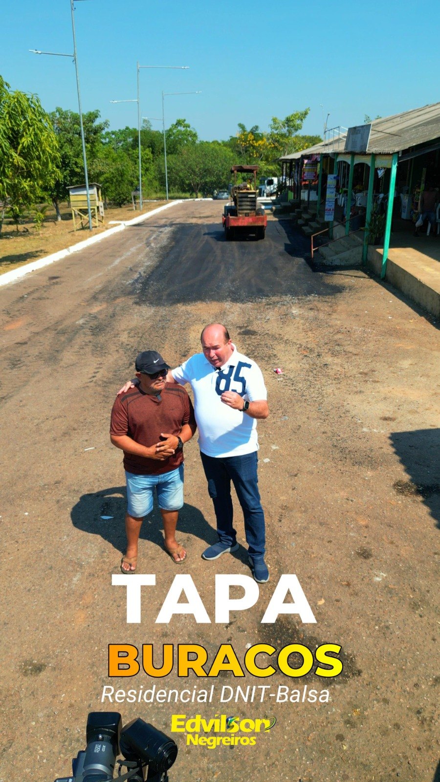 EDWILSON NEGREIROS: Prefeitura atende pedido de vereador com operação tapa-buracos