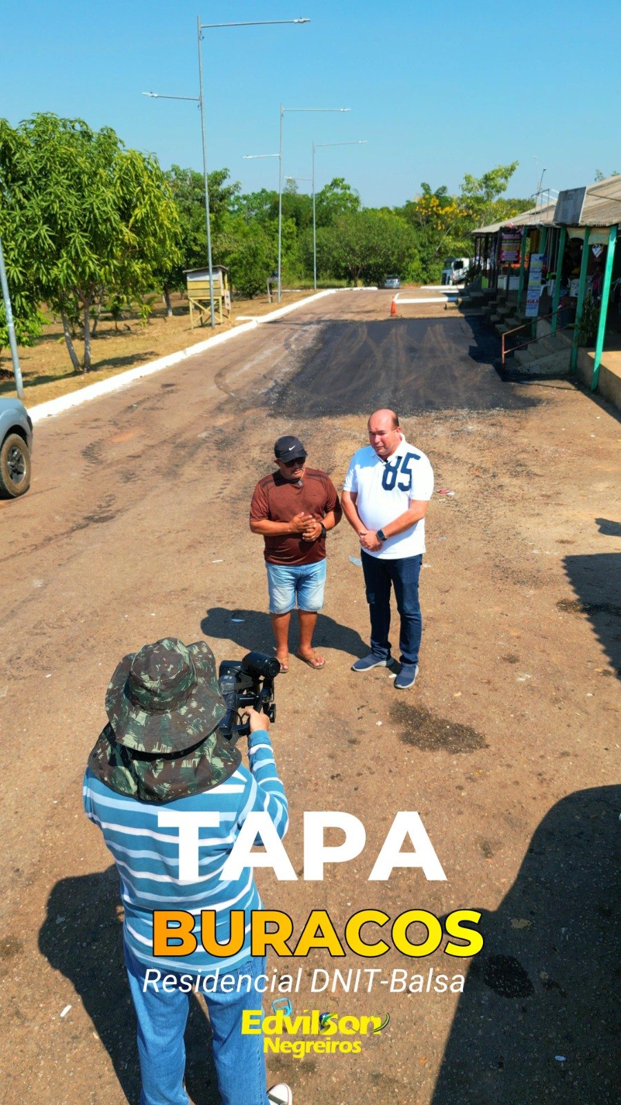 EDWILSON NEGREIROS: Prefeitura atende pedido de vereador com operação tapa-buracos