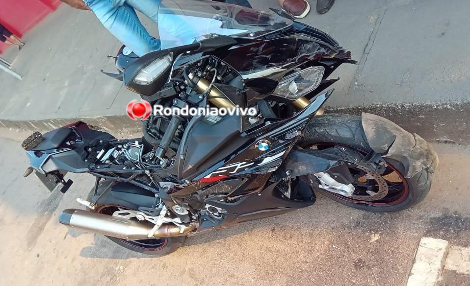 NA AMAZONAS: Homem em BMW de alta cilindrada sofre grave acidente ao bater em carro