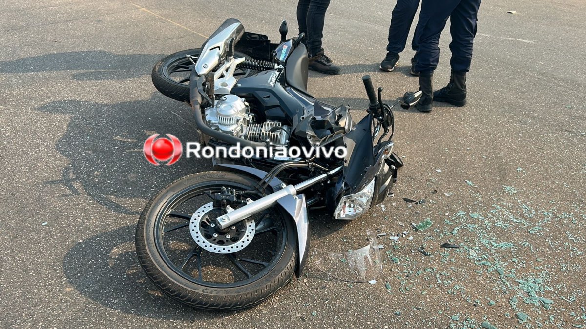 VÍDEO: Motociclista bate na traseira de carro na Avenida Rio Madeira