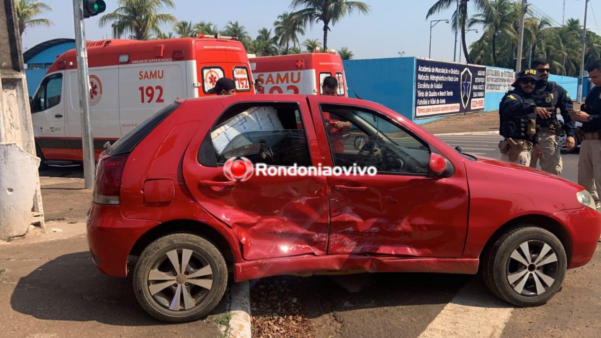 GRAVE: Batida entre táxi e carro de passeio deixa casal ferido na Jorge Teixeira