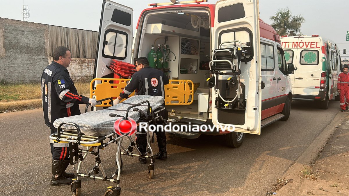 NA 7 DE SETEMBRO: Condutor de moto foge após causar acidente e deixar mulher lesionada