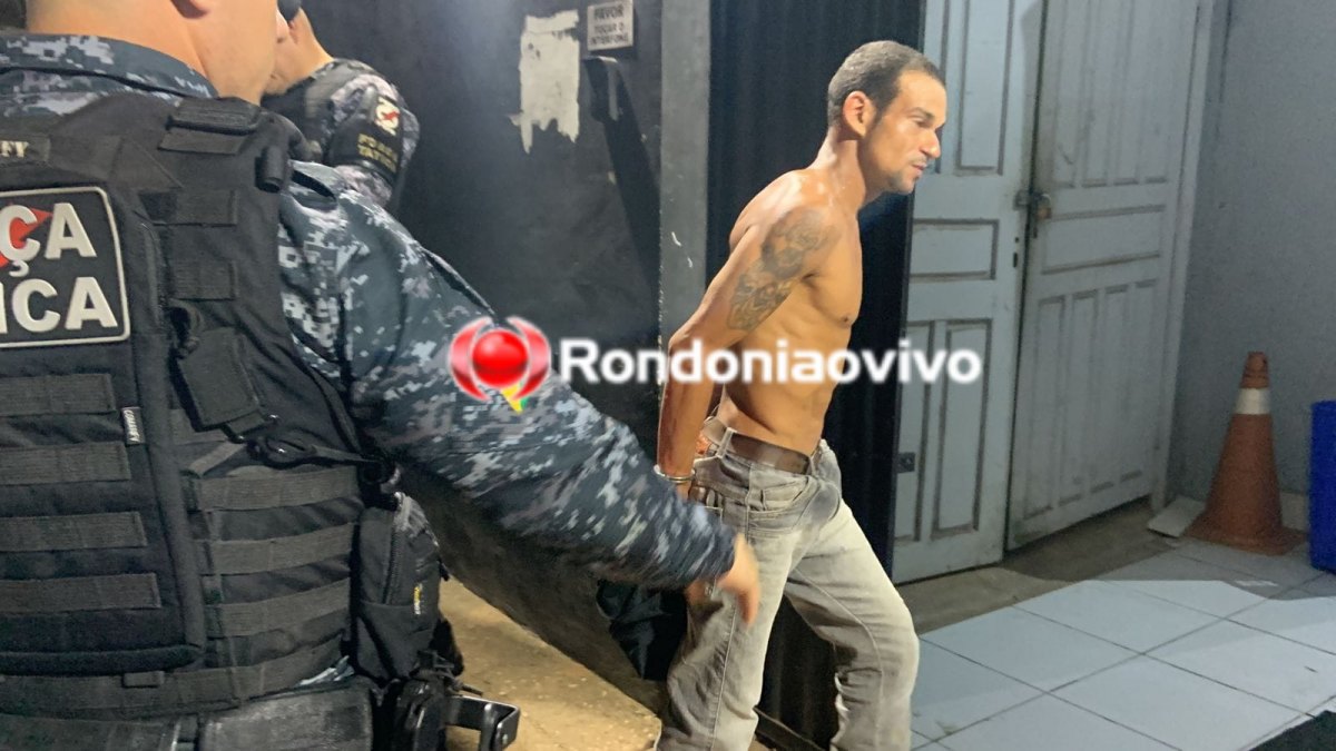 TREMEU: Foragido fica nervoso ao ver viatura e acaba preso pela Força Tática 