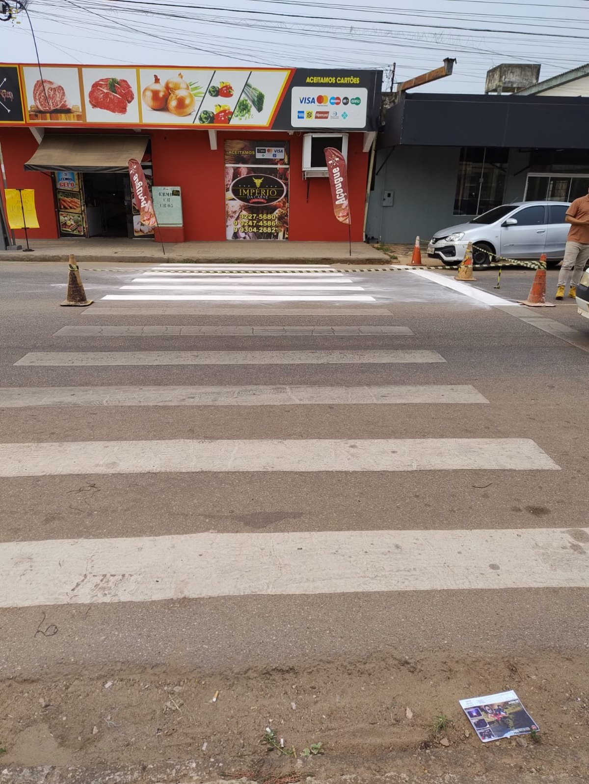 EDWILSON NEGREIROS: Vereador solicita e SEMTRAN revitaliza faixas de pedestres em PVH