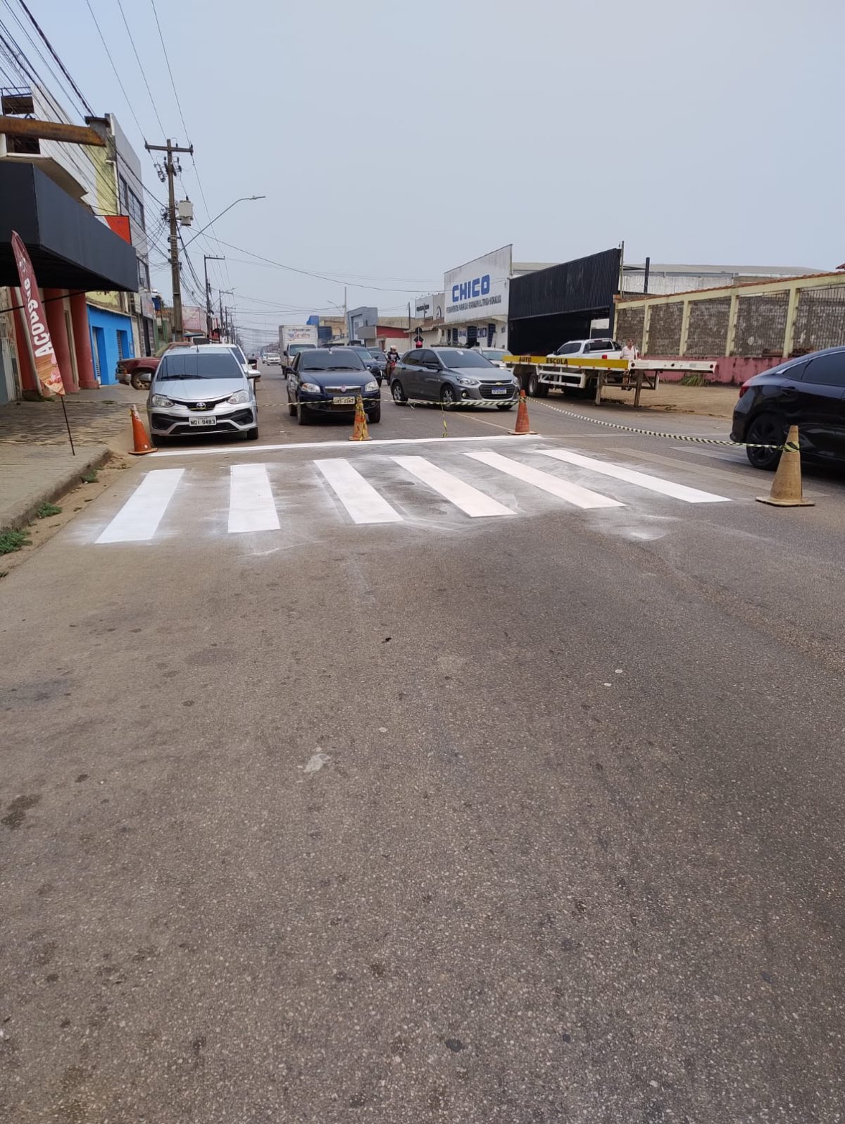 EDWILSON NEGREIROS: Vereador solicita e SEMTRAN revitaliza faixas de pedestres em PVH