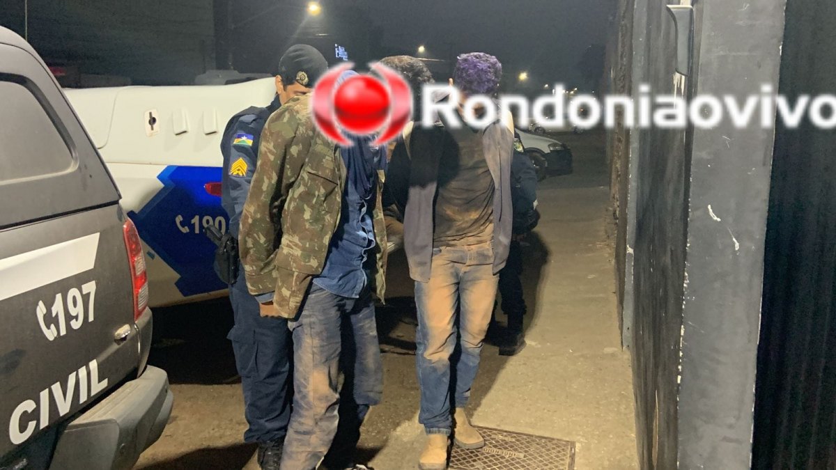 ASSALTO FRUSTRADO: Trio encapuzado tenta roubar motocicleta de casal e PM age rápido 