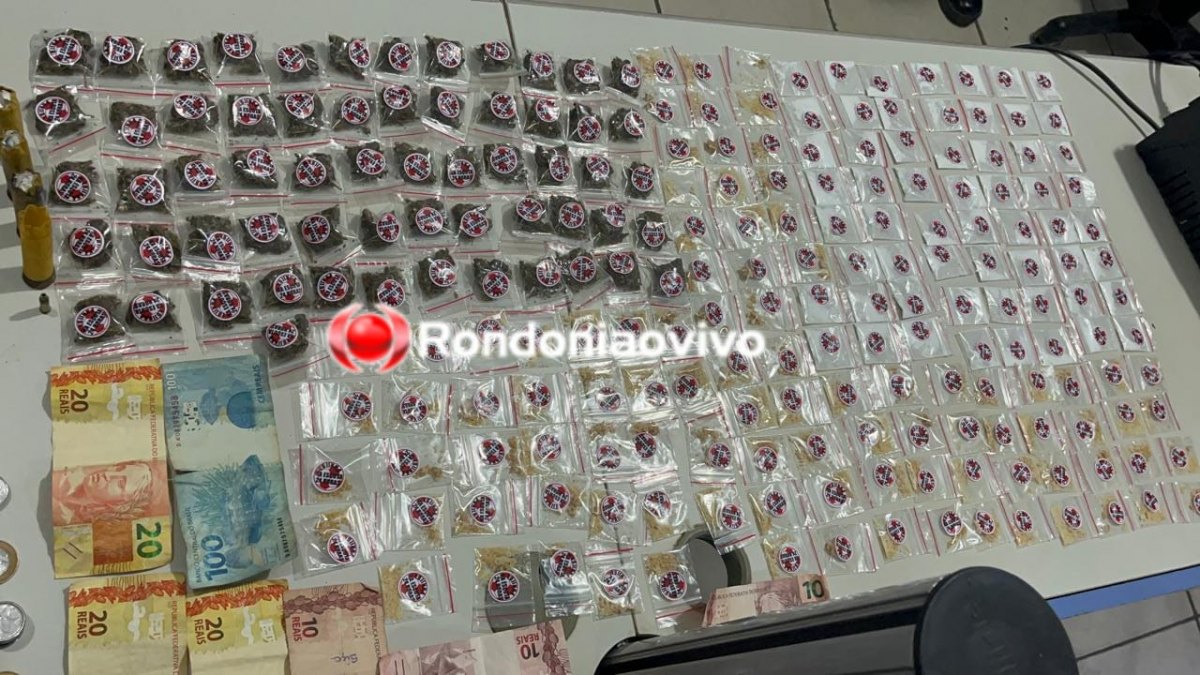 ORGULHO DO MADEIRA: Adolescente é flagrado com mais de 200 porções de drogas e objetos roubados 