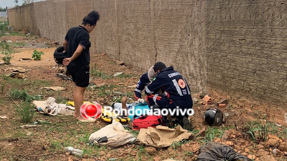 DERRAPOU: Motociclista sofre grave queda de moto próximo ao Cemetron 