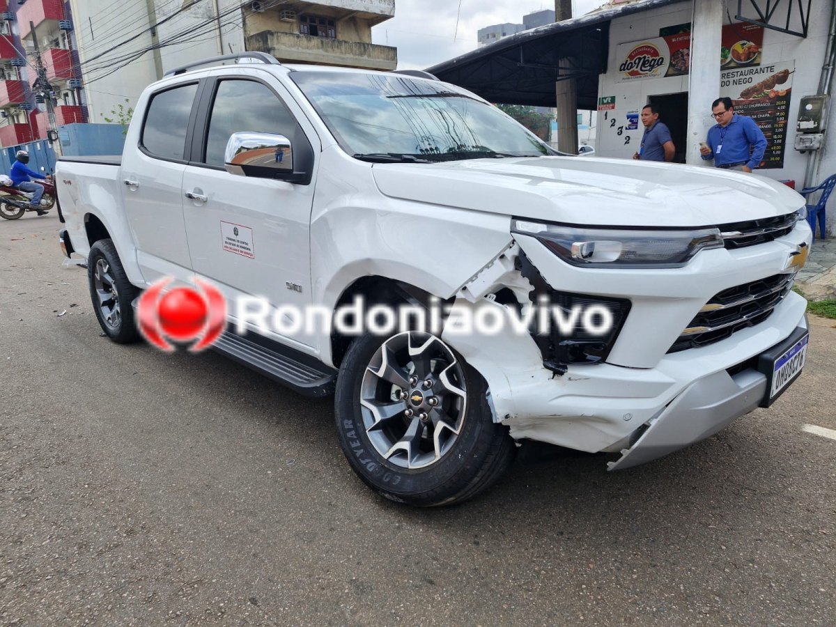 IMPRUDÊNCIA: Bebê e mulher são socorridos após colisão envolvendo caminhonete do TCE