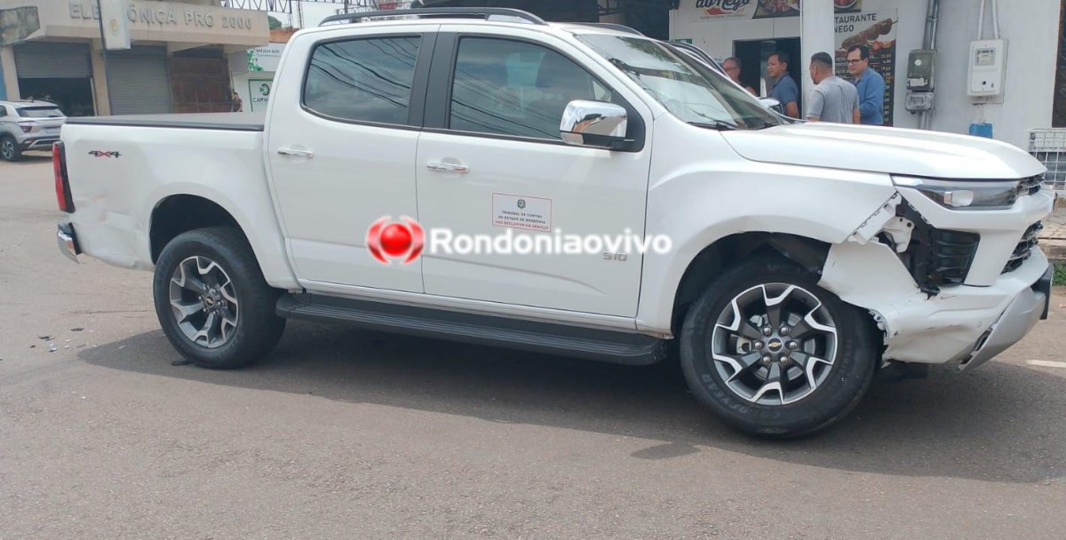 IMPRUDÊNCIA: Bebê e mulher são socorridos após colisão envolvendo caminhonete do TCE